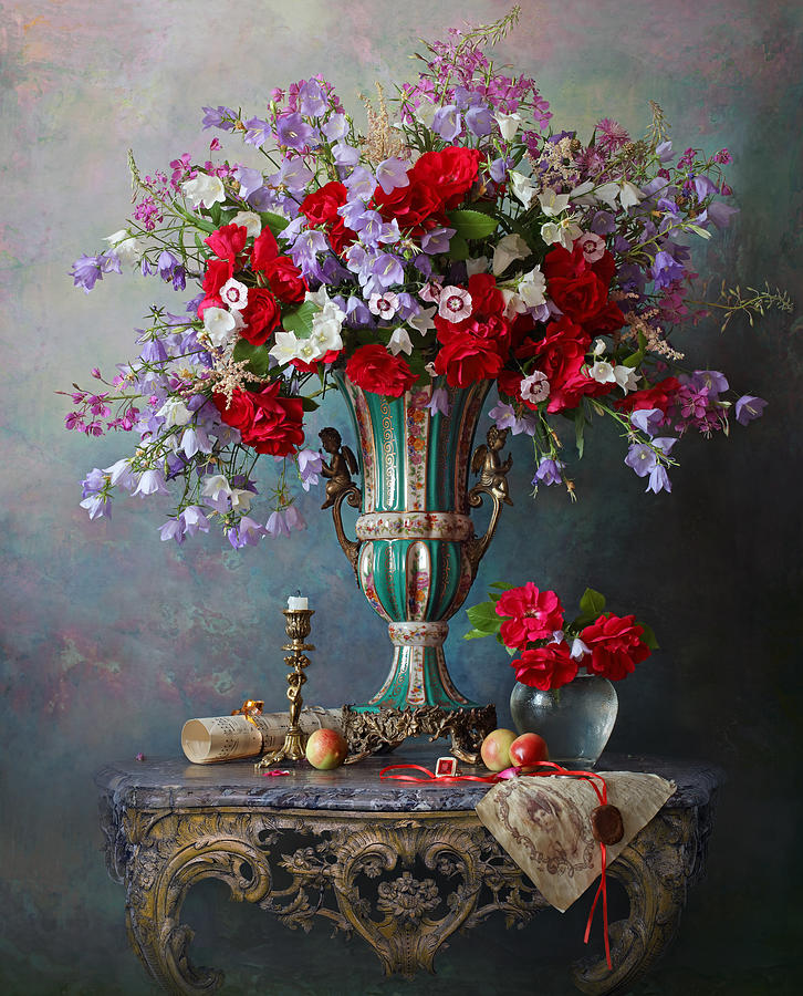 Still Life With Flowers Photograph by Andrey Morozov - Fine Art America