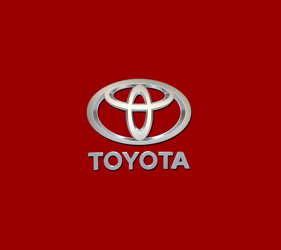 Toyota Logo Digital Art by Martin Britt