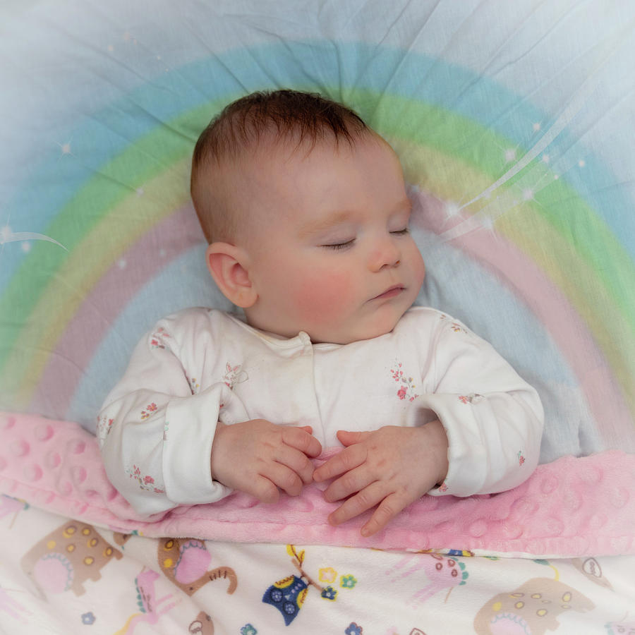 Sleeping Rainbow Baby Photograph by Patti Deters