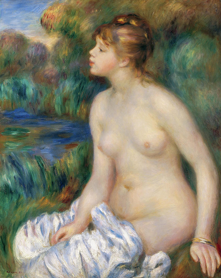 Pierre Auguste Renoir Painting - Bather #23 by Pierre-Auguste Renoir
