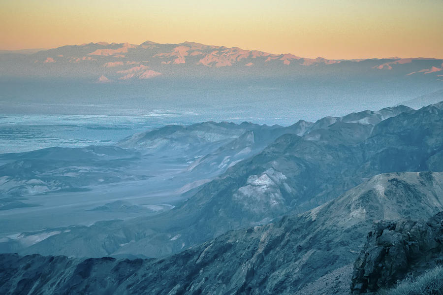 Beautiful Sunrise Over Mountain Layers Over Death Valley Nationa #23 Photograph by Alex Grichenko