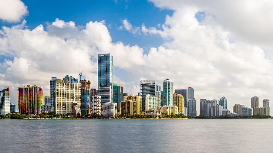 Miami Photograph - Miami, Florida, Usa Downtown Skyline #23 by Sean Pavone