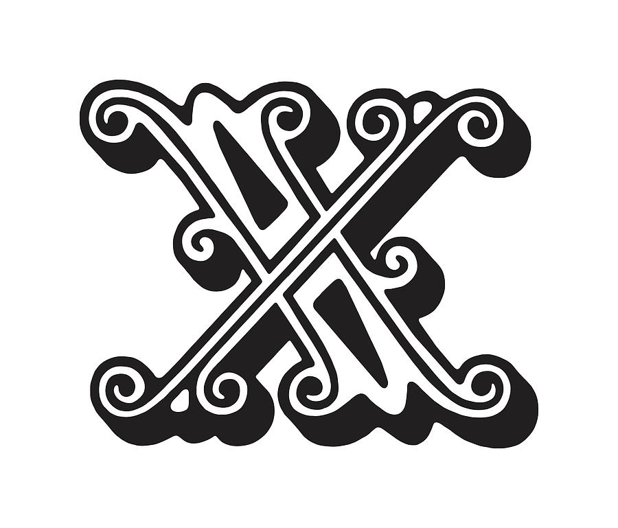 X Drawing by CSA Images Fine Art America