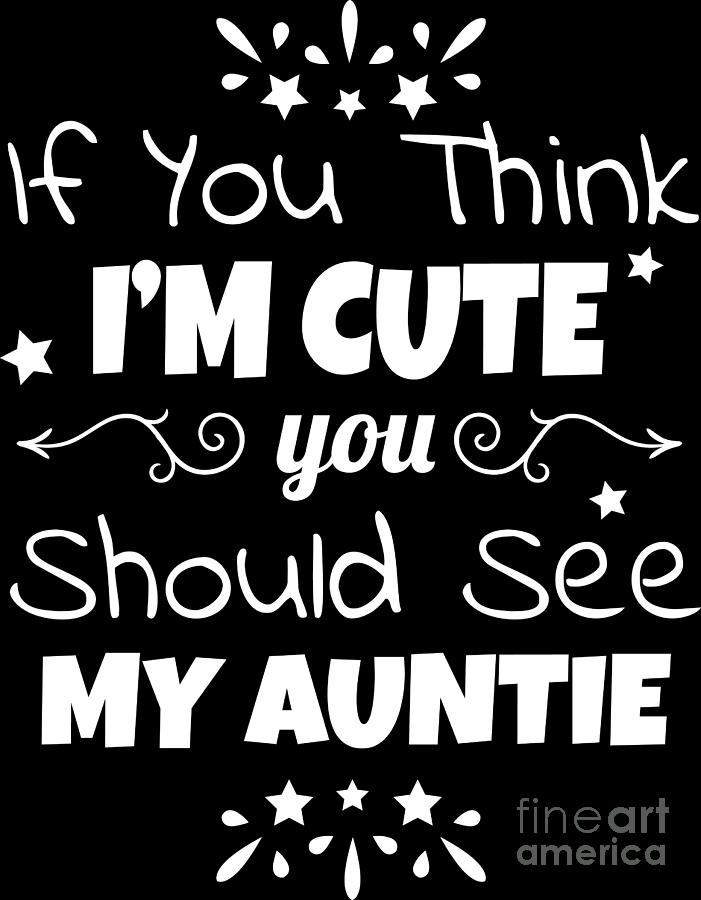 Baby Aunt Auntie Godmother Birth Birthday Gift Digital Art By