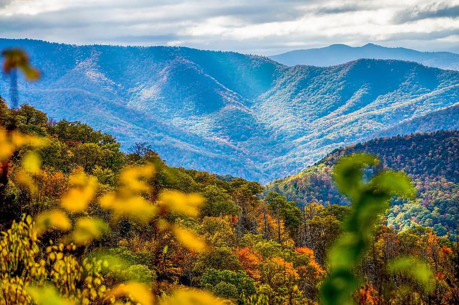 Blue Ridge And Smoky Mountains Changing Color In Fall #24 Photograph by Alex Grichenko