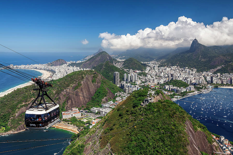 Cityscape, Rio De Janeiro, Brazil #24 Digital Art by Antonino Bartuccio
