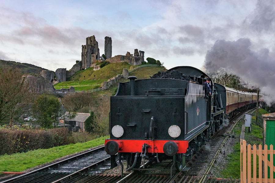 Train Photograph - Corfe Castle - England #24 by Joana Kruse