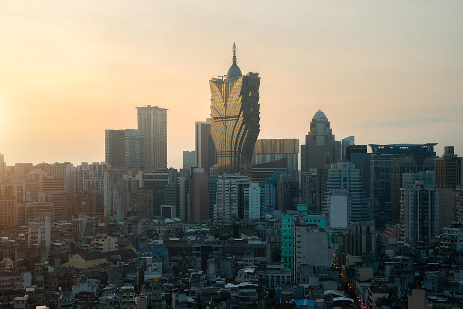 Architecture Photograph - Image Of Macau Macao, China. Skyscraper #24 by Prasit Rodphan