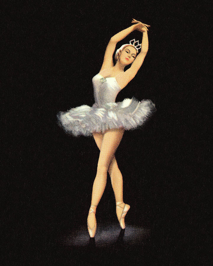 Vintage Drawing - Ballerina #25 by CSA Images