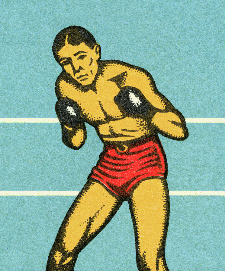 Sports Drawing - Boxer #25 by CSA Images