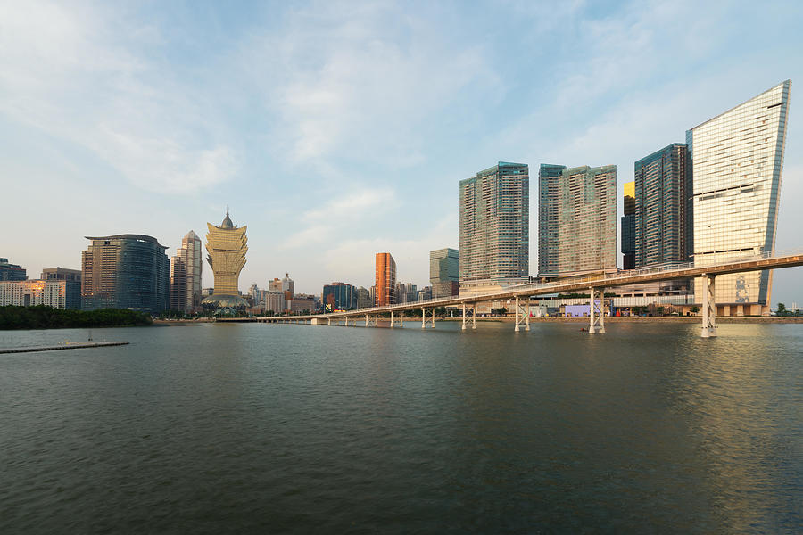 Architecture Photograph - Image Of Macau Macao, China. Skyscraper #25 by Prasit Rodphan