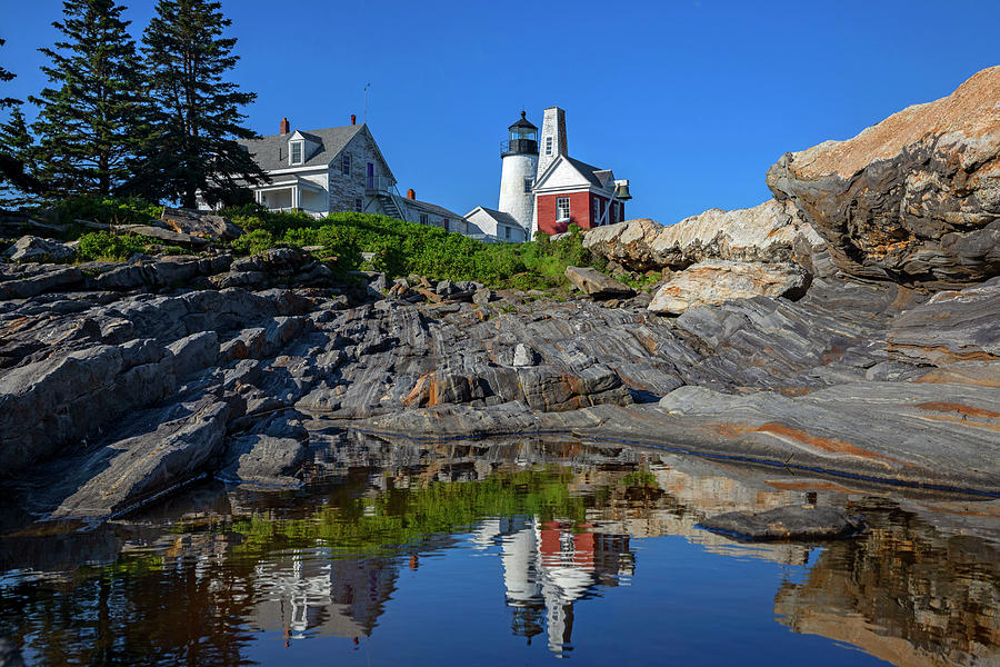 Lighthouse, Pemaquid, Maine #25 Digital Art by Claudia Uripos