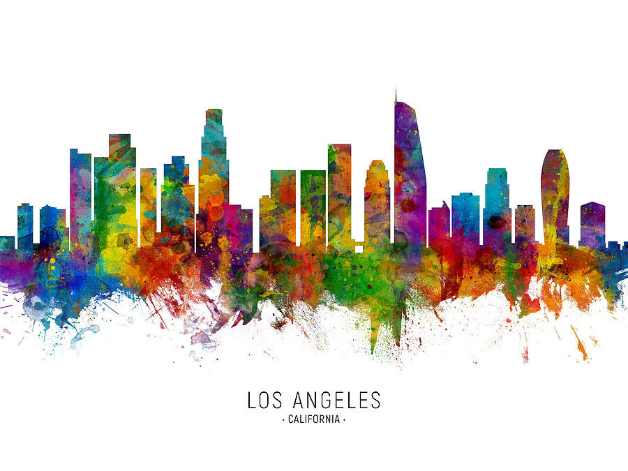 Los Angeles Photograph - Los Angeles California Skyline #25 by Michael Tompsett