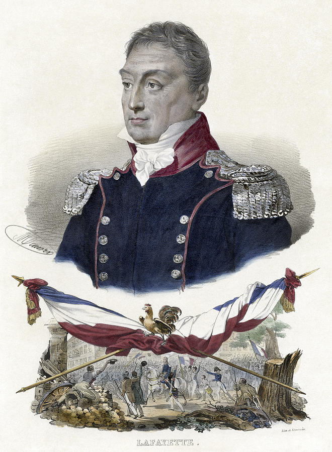 Marquis De Lafayette 1757-1834 #24 Painting by Granger