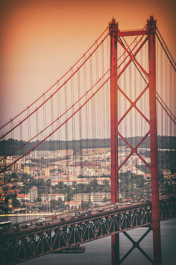 Architecture Photograph - 25th April Bridge Lisbon Portugal by Carol Japp