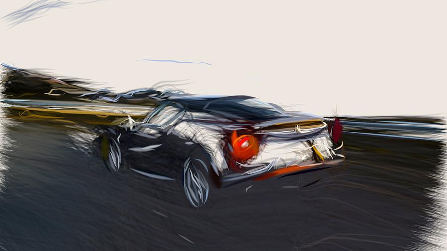 Alfa Romeo 4C Drawing #27 Digital Art by CarsToon Concept