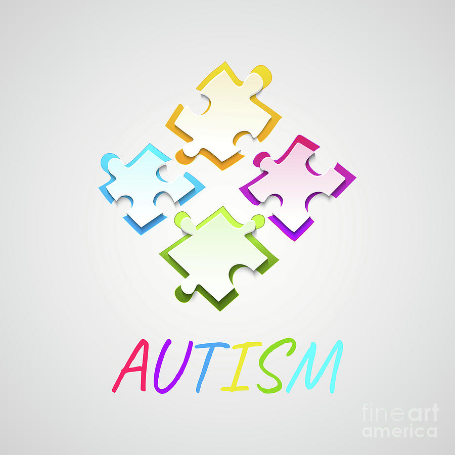 Sign Photograph - Autism #26 by Art4stock/science Photo Library