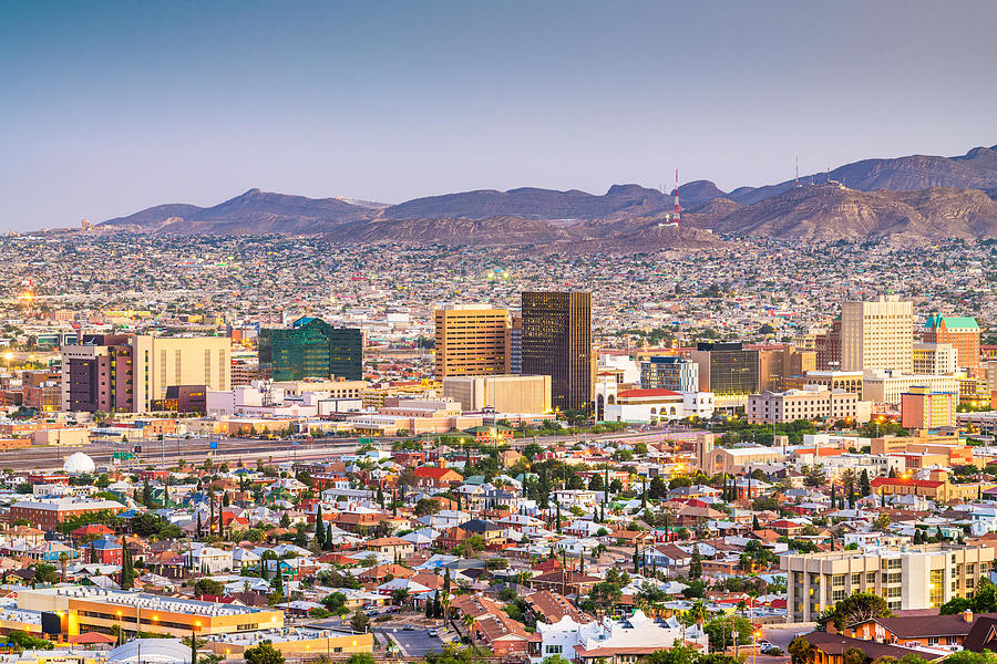 El Paso, Texas, Usa Downtown City Photograph by Sean Pavone - Fine Art ...