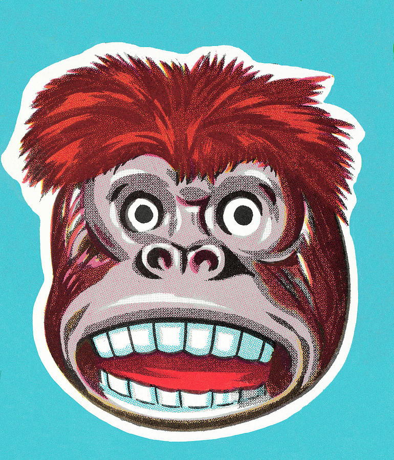 King Kong Drawing - Gorilla #26 by CSA Images