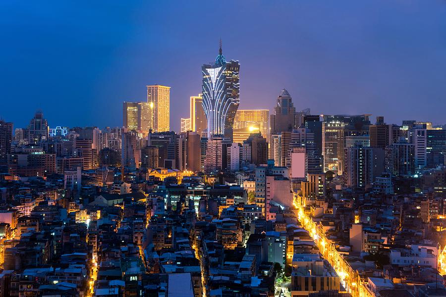 Architecture Photograph - Image Of Macau Macao, China. Skyscraper #26 by Prasit Rodphan
