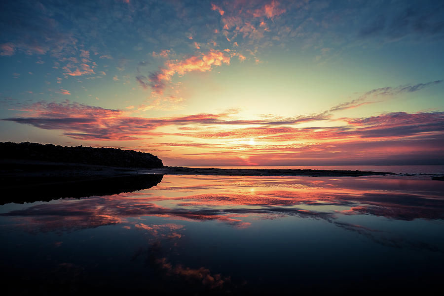 Lake Erie Sunset #26 Photograph by Dave Niedbala