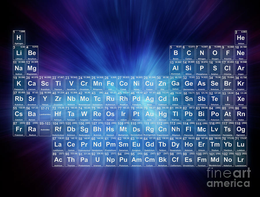 Artwork Photograph - Periodic Table 26 by Mehau Kulyk/science Photo Library Artwork Photograph - Periodic Table 26 by Mehau Kulyk/science Photo Library