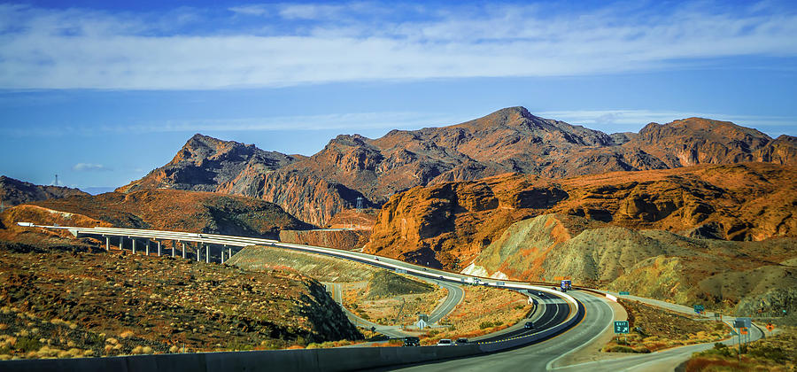 Red Rock Canyon Landscape Near Las Vegas Nevada #26 Photograph by Alex Grichenko