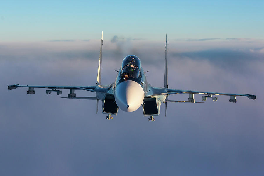 Su-30sm Jet Fighter Of The Russian Navy #26 Photograph by Artyom Anikeev