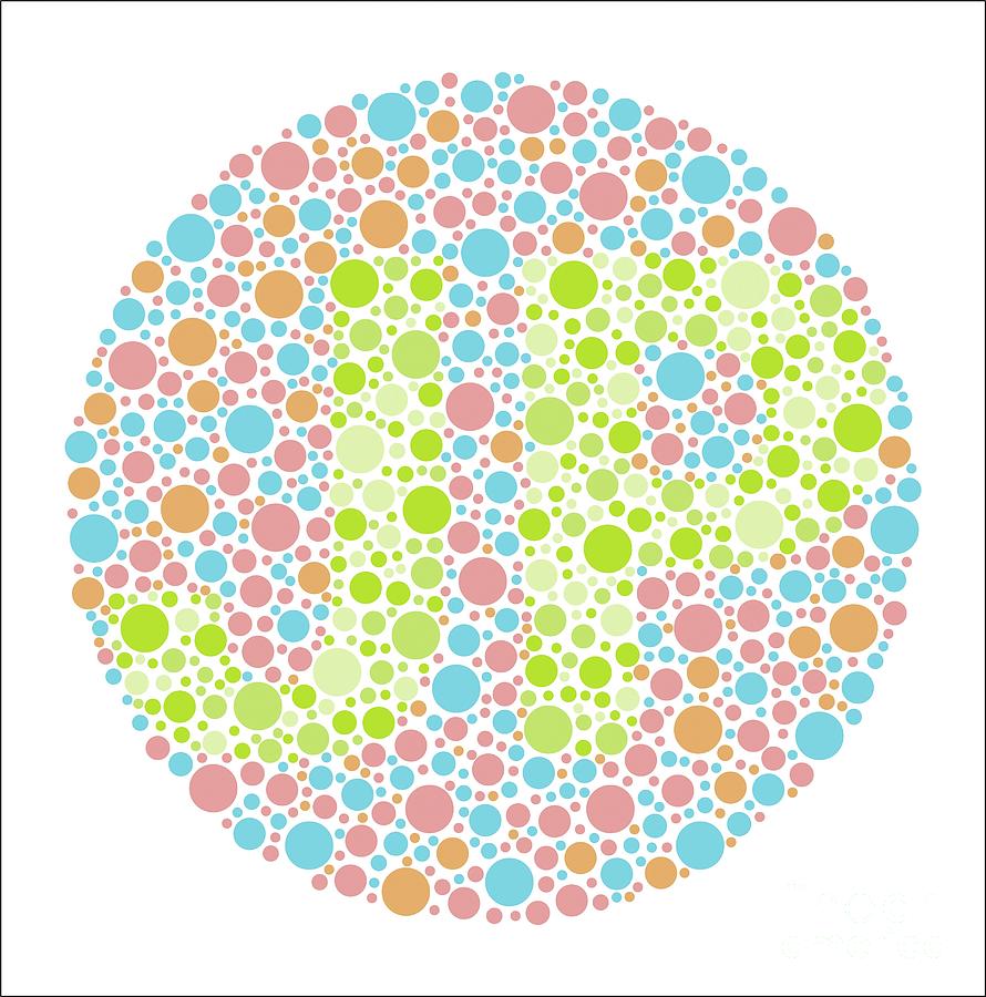 Colour Blindness Test Chart Photograph by Chongqing Tumi Technology Ltd ...