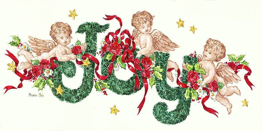 Holiday Painting - 267 Joy by Barbara Mock