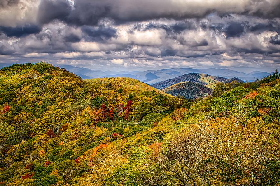 Blue Ridge And Smoky Mountains Changing Color In Fall #27 Photograph by Alex Grichenko