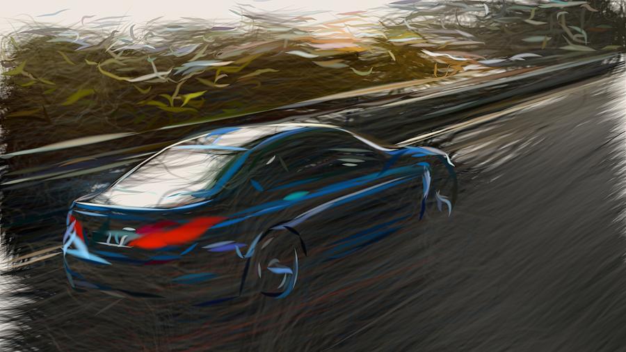 BMW M5 Draw #27 Digital Art by CarsToon Concept