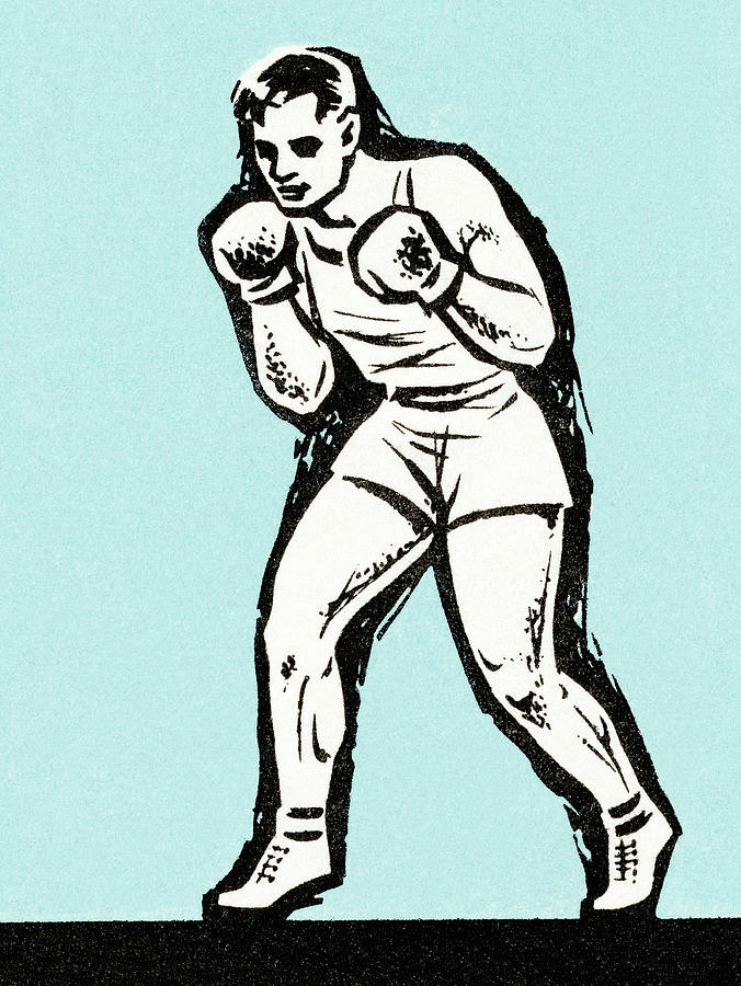 Sports Drawing - Boxer #27 by CSA Images