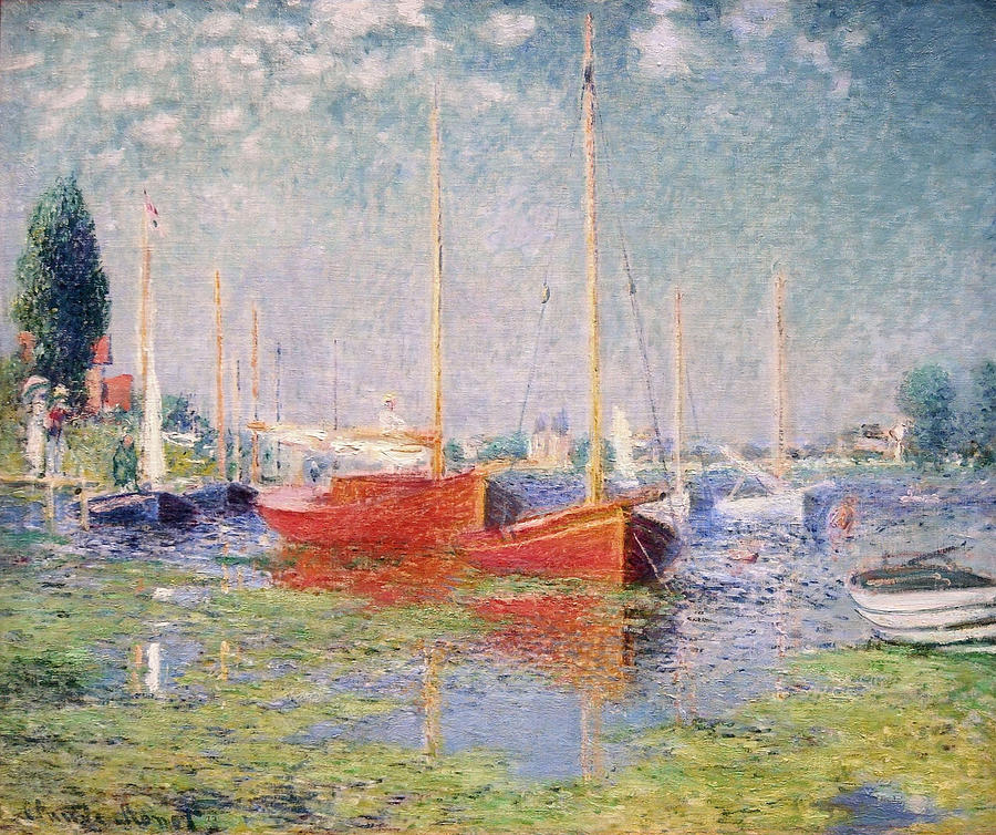 Argenteuil. Yachts 01, 1875 Painting by Claude Monet - Fine Art America