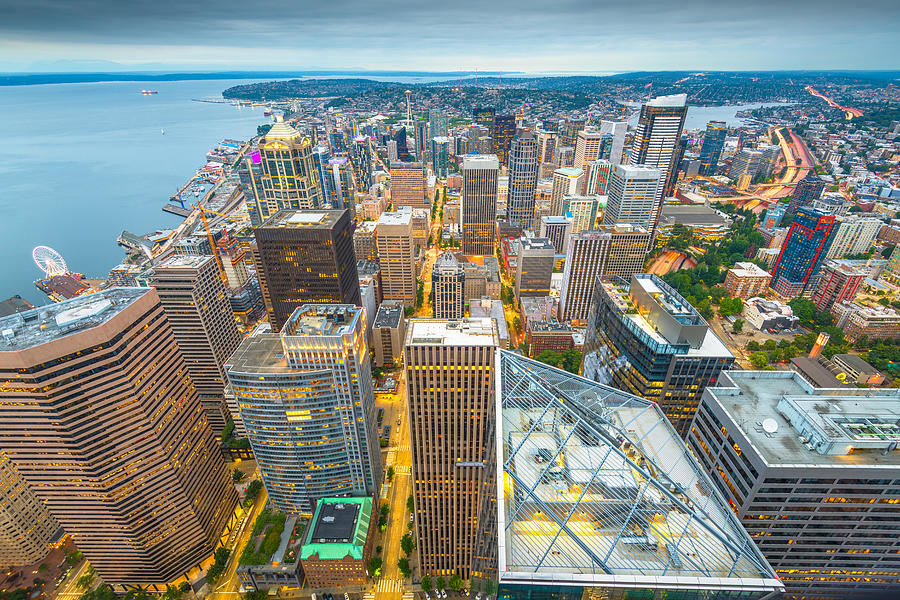 Seattle Photograph - Seattle, Washington, Usa Downtown #27 by Sean Pavone