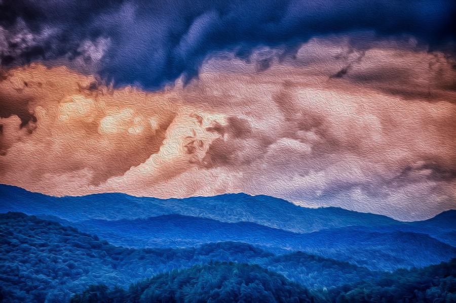 Stormy Landscape Over Lake Jocassee South Carolina #27 Photograph by Alex Grichenko