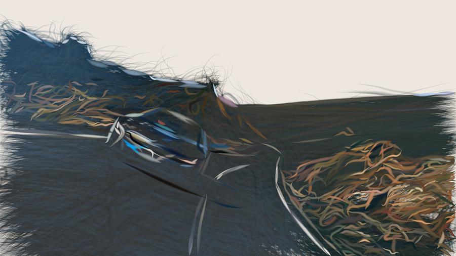BMW i8 Drawing #29 Digital Art by CarsToon Concept