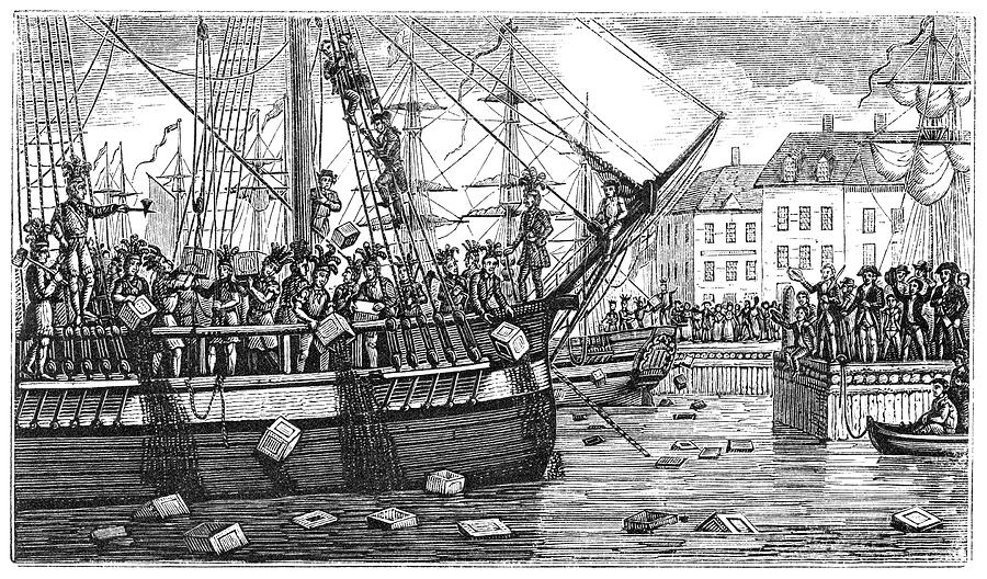 Boston Tea Party, 1773 Drawing by Granger Fine Art America