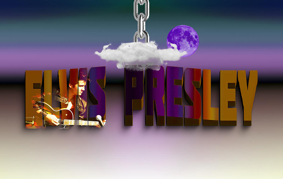 Elvis Presley #28 Mixed Media by Marvin Blaine