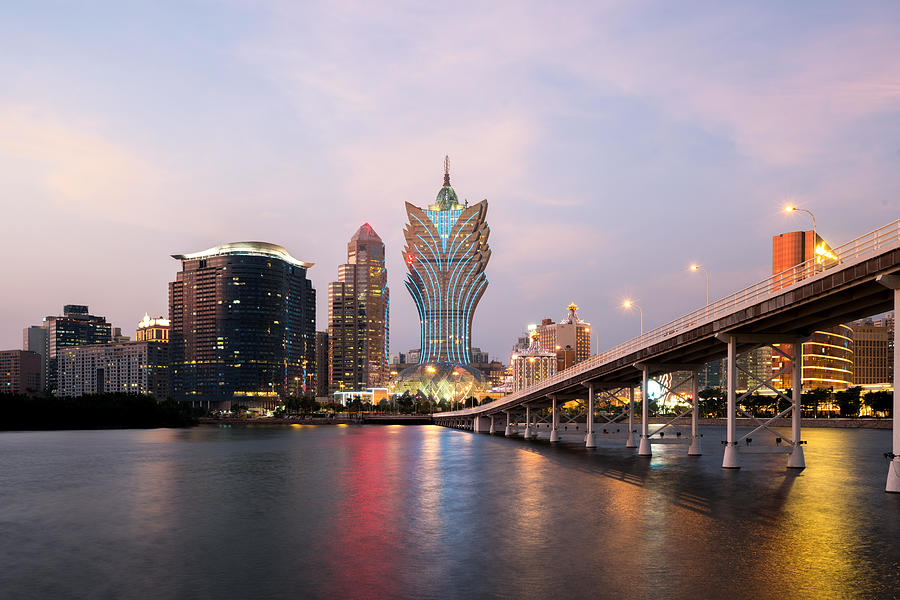 Architecture Photograph - Image Of Macau Macao, China. Skyscraper #28 by Prasit Rodphan