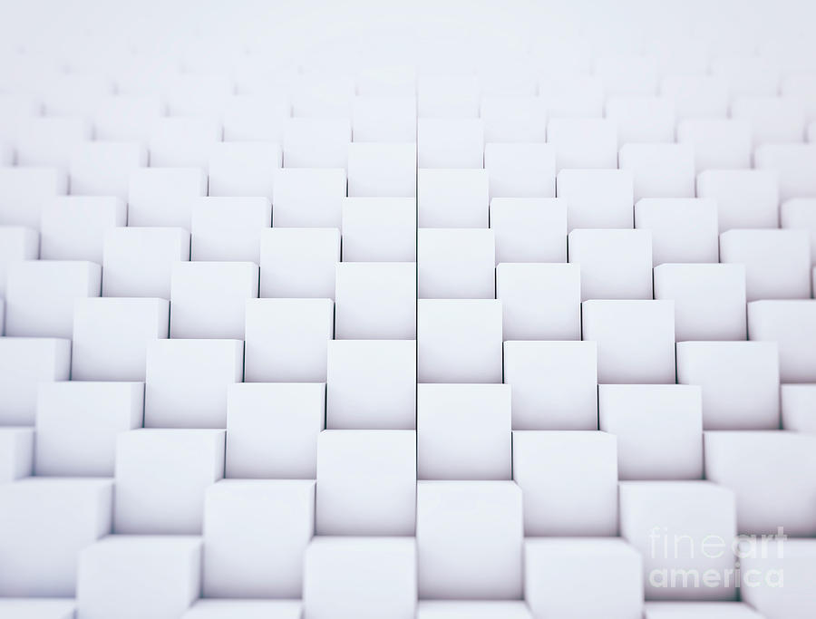 White Cubes Photograph by Jesper Klausen/science Photo Library | Fine ...