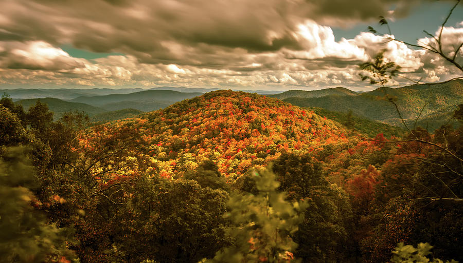 Blue Ridge And Smoky Mountains Changing Color In Fall #29 Photograph by Alex Grichenko