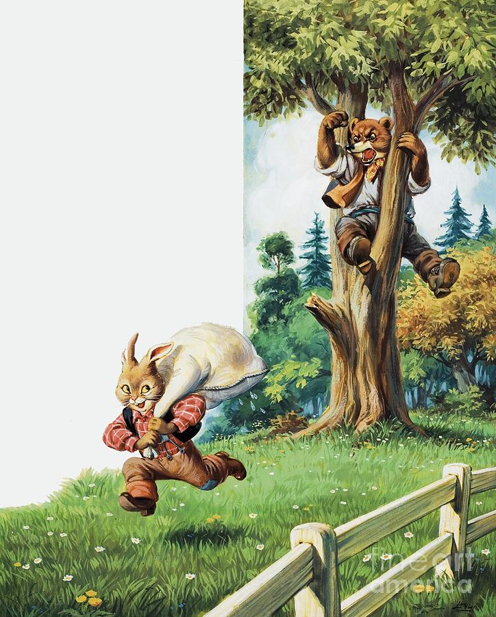 Trick Painting - Brer Rabbit by Virginio Livraghi Trick Painting - Brer Rabbit by Virginio Livraghi