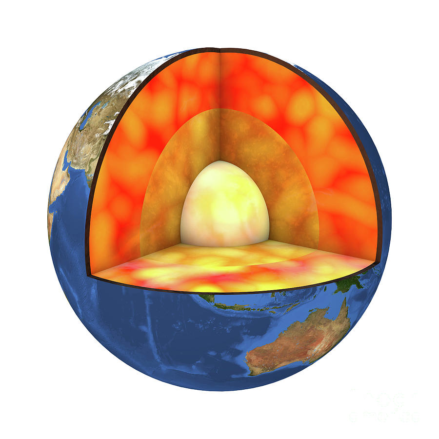 Earth's Internal Structure Photograph by Kateryna Kon/science Photo ...