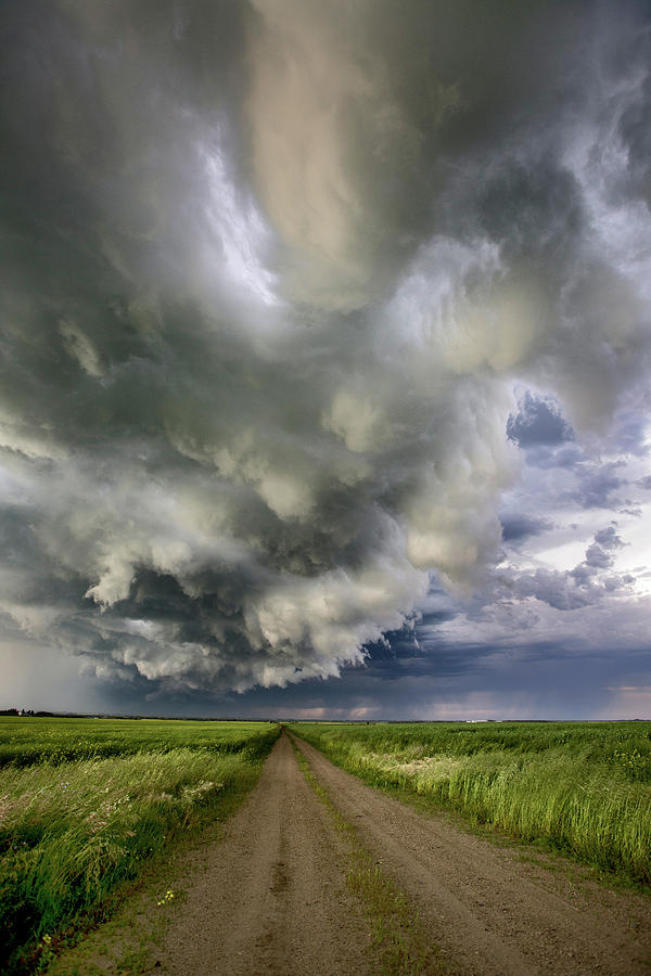 Nature Photograph - Prairie Storm Clouds Canada #29 by Mark Duffy