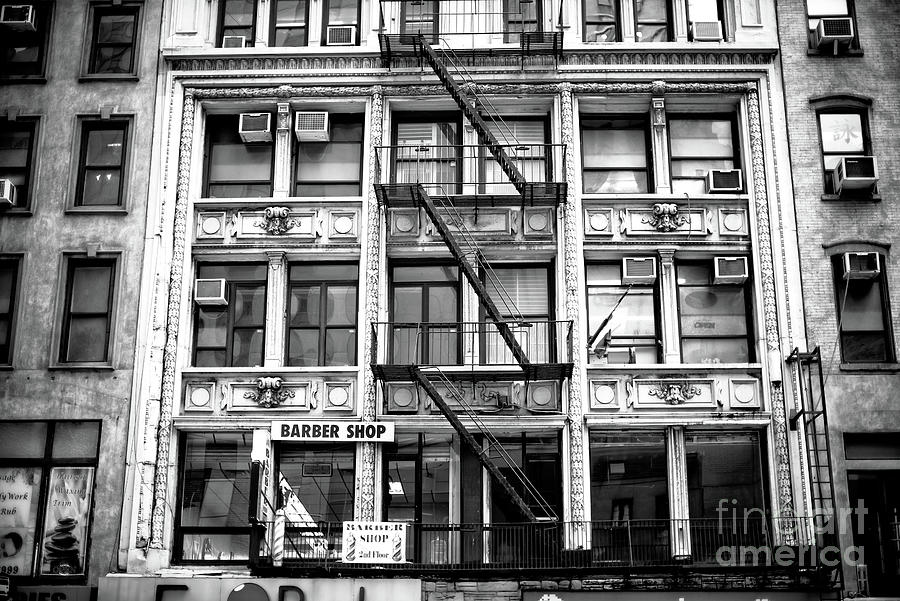 2nd Story Barber in New York City Photograph by John Rizzuto
