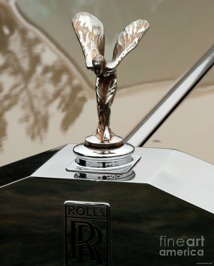 1920s Rolls Royce Silver Lady Hood Ornament Photograph by Lucie Collins