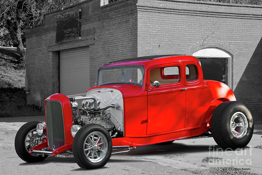 1932 Ford Flathead Five-Window Coupe #3 Photograph by Dave Koontz