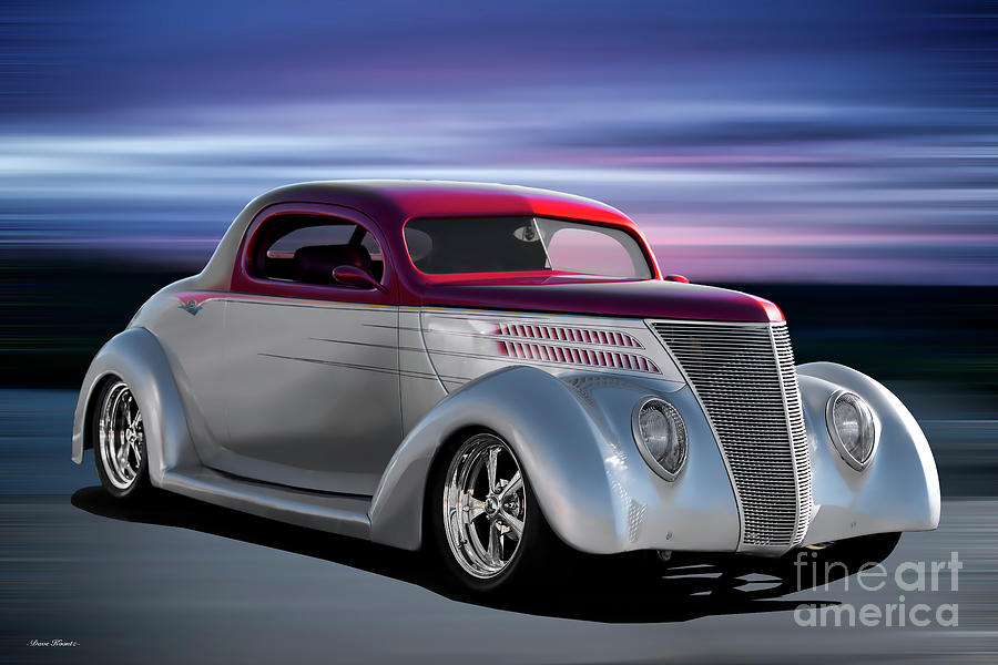 1937 Ford Deluxe Coupe Photograph by Dave Koontz