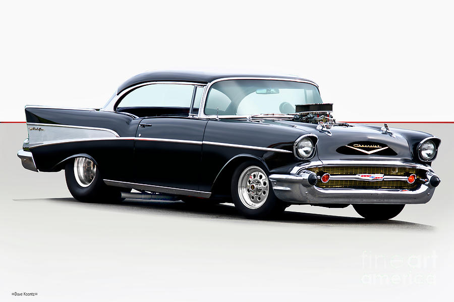 1957 Chevrolet 'Pro Street' Bel Air Photograph by Dave Koontz - Fine ...